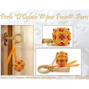 Arcos® par Puca® 5x10 mm - Frost Tangerine Travertin x10g