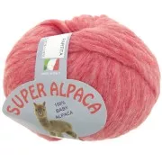 Laine Super Alpaca n°040 - 100% Naturel - Rouge clair chiné x40g