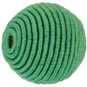 Perle recouverte de fil coton 16 mm - Vert x1|raw }}