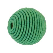 Perle recouverte de fil coton 12 mm  - Vert x1|raw }}
