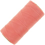 Bobine de fil ciré Linhasita pour micro macramé 0.5 mm - Corail (640) x335m|raw }}