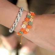 Bobine de fil ciré Linhasita pour micro macramé 0.5 mm - Corail (640) x335m