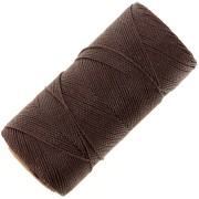 Bobine de fil ciré Linhasita pour micro macramé 1 mm - Cacao (667) x168m