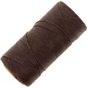 Bobine de fil ciré Linhasita pour micro macramé 1 mm - Cacao (667) x168m
