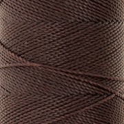 Bobine de fil ciré Linhasita pour micro macramé 1 mm - Cacao (667) x168m
