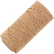 Bobine de fil ciré Linhasita pour micro macramé 1 mm - Golden beige (602) x168m