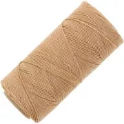 Bobine de fil ciré Linhasita pour micro macramé 1 mm - Golden beige (602) x168m