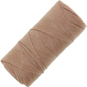 Bobine de fil ciré Linhasita pour micro macramé 1 mm - Cappuccino (65) x168m