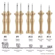 Punch Needle Oxford taille 8 Fine - aiguille magique pour broderie facile x1