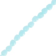 Perles poires en verre facetté  4x4mm - Bleu clair x43cm|raw }}