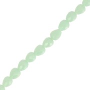 Perles poires en verre facetté  4x4mm - Menthe x43cm