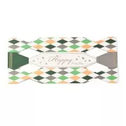 Crackers de Noël à remplir 13x6.5x5.5 cm - Blanc - Vert x1