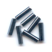 Preciosa Perles rocailles tubes 6.5x2 mm Hematite x20g|raw }}