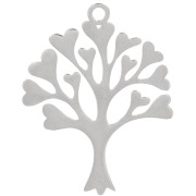Pendentif arbre de vie 32x25 mm - Acier inoxydable 304 x1|raw }}