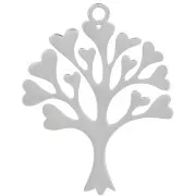 Pendentif arbre de vie 32x25 mm - Acier inoxydable 304 x1