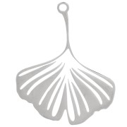 Pendentif Ginkgo 26.5x21 mm - Acier inoxydable 304 x1|raw }}