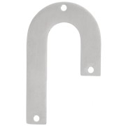 Pendentif chandelier asymétrique 35x21 mm - Acier inoxydable 304 x1