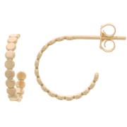 Créoles ouvertes mini pastilles 12 mm - Gold filled (or laminé)  x2|raw }}