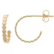 Créoles ouvertes mini pastilles 12 mm - Gold filled (or laminé)  x2