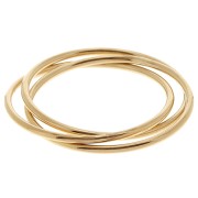 Bague 3 anneaux entrelacés - Taille 50 - Gold filled (or laminé)   x1|raw }}