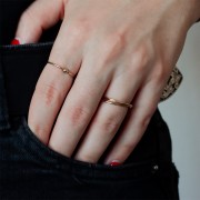 Bague spinner - bague anti stress - Taille 54 - Gold filled (or laminé)   x1