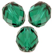 Olives Briolettes PureCrystal 5044 perles olives 5x4 mm - Emerald x10|raw }}