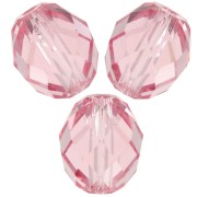 Olive Briolette PureCrystal 5044 perle olive 7x6 mm - Light rose x1