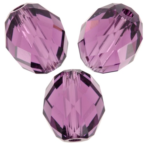 Olive Briolette PureCrystal 5044 perle olive 7x6 mm - Amethyst x1