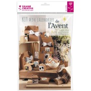 Calendrier de l'avent à monter soi-même - 24 cubes à décorer x1
