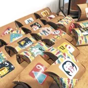 Calendrier de l'avent à monter soi-même - 24 Berlingots à décorer x1