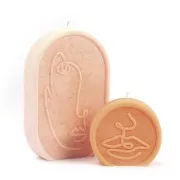 Moule pour bougie - 2 formes - Graine créative - Line Art x1