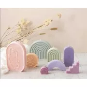 Moule pour bougie - 4 formes - Graine créative - Géométrique x1