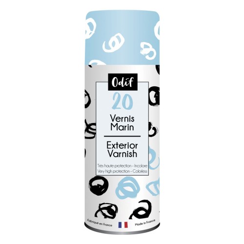 Vernis marin en spray Odif n°20 - résistant à l'eau - Transparent x400ml