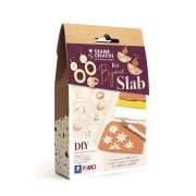 Kit de modelage Fimo - Bijoux Slab fleuris|raw }}