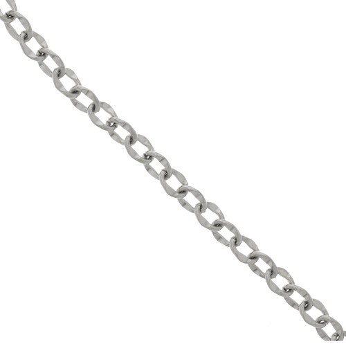 Chaîne maille fantaisie 7.1 mm - Acier inoxydable 304 x99cm