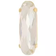 Cristal serti Aurora A4161 Long Classical Oval 21x7 mm - Doré - Crystal x1