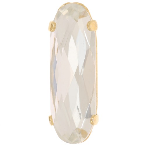 Cristal serti Aurora A4161 Long Classical Oval 21x7 mm - Doré - Crystal x1