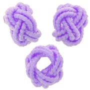 Perles effet noeud en fil nylon 7x5 mm - Lilas x6|raw }}