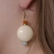 Perles effet noeud en fil nylon 7x5 mm - Magenta x6