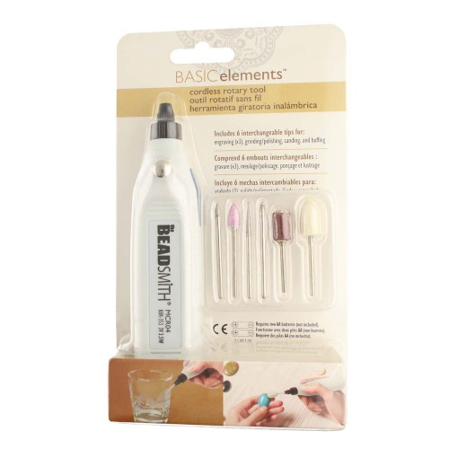 Outil rotatif sans fil avec 6 embouts pour graver, meuler et poncer x1