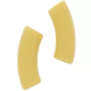 Perles tube incurvé 35x11 mm en acrylique opaque - Ocre x6