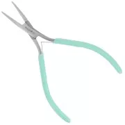 Pince plate bouts ronds à nez long & fin avec ressort 13 cm By Perles&Co - Mint