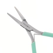 Pince plate bouts ronds à nez long & fin avec ressort 13 cm By Perles&Co - Mint