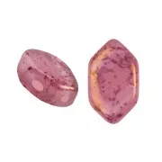 Perles en verre Paros® par Puca® 7x4 mm - Light Rose Opal Bronze x10g
