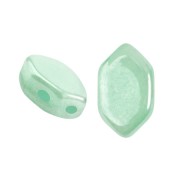 Perles en verre Paros® par Puca® 7x4 mm - Green Aqua Opal Luster x10g|raw }}