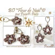 Perles en verre Baros® par Puca® 6x5 mm - Ice Slushy Strawberry x10g