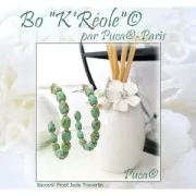 Perles en verre Baros® par Puca® 6x5 mm - Ice Slushy Pineapple x10g