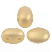 Perles en verre Samos® par Puca® 7x5 mm - Chatoyant Light Gold x10g