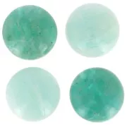 Cabochon rond 14 mm en pierre gemme - Amazonite x1