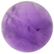 Cabochon rond 14 mm en pierre gemme - Amethyste x1|raw }}